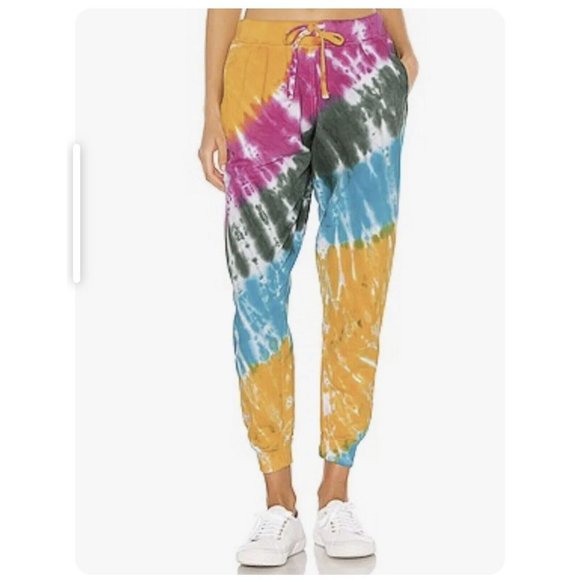 LA Detresse Pants - La Detresse Tie Dye Strawberry Fields Jogger Sweatpants Size Medium NEW W/TAGS